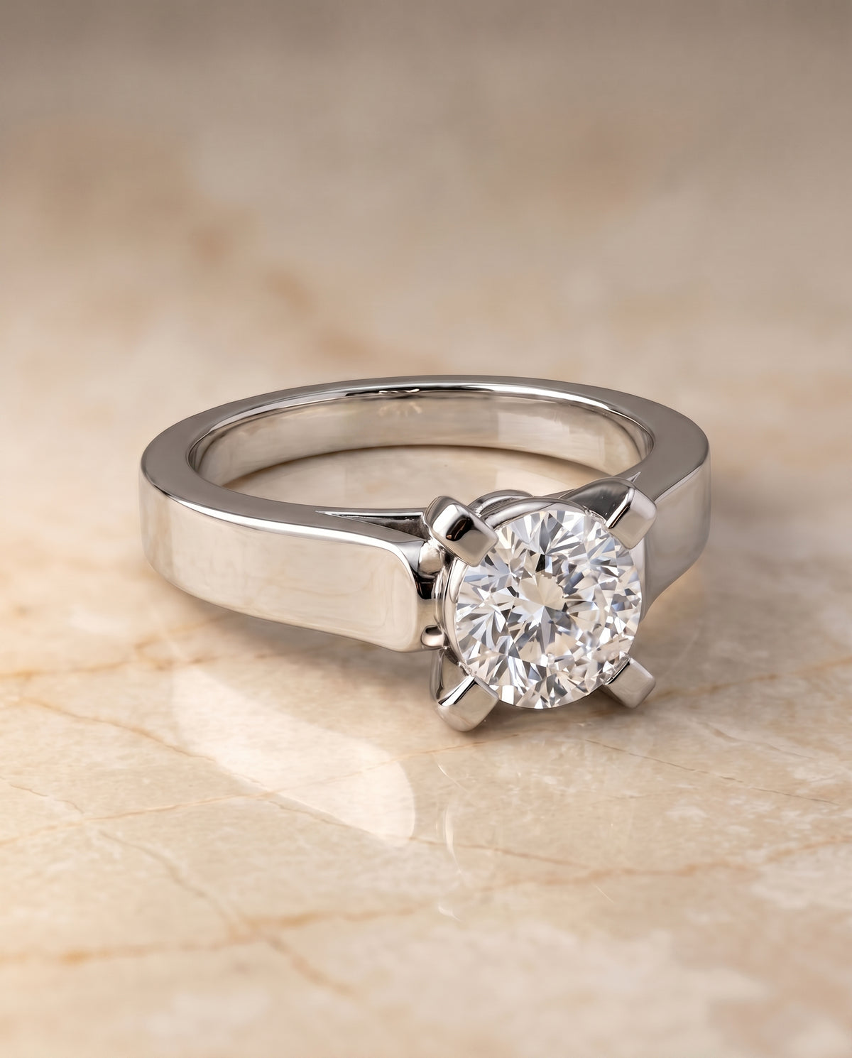 The Charlotte cushion engagement ring setting in Platinum | RockHer
