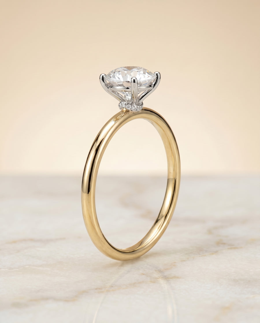 The Cyndi Engagement Ring, made to order in our Los Angeles atelier