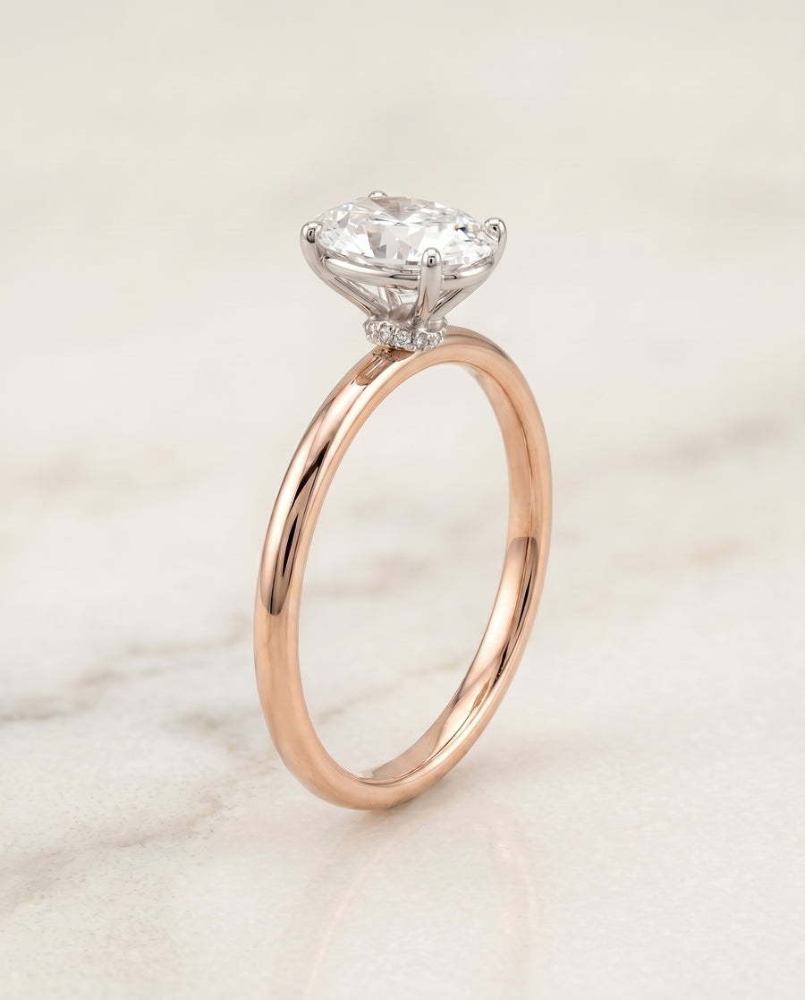 The Cyndi Engagement Ring, made to order in our Los Angeles atelier