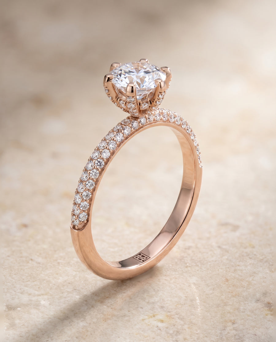 The Daisy Engagement Ring, made to order in our Los Angeles atelier