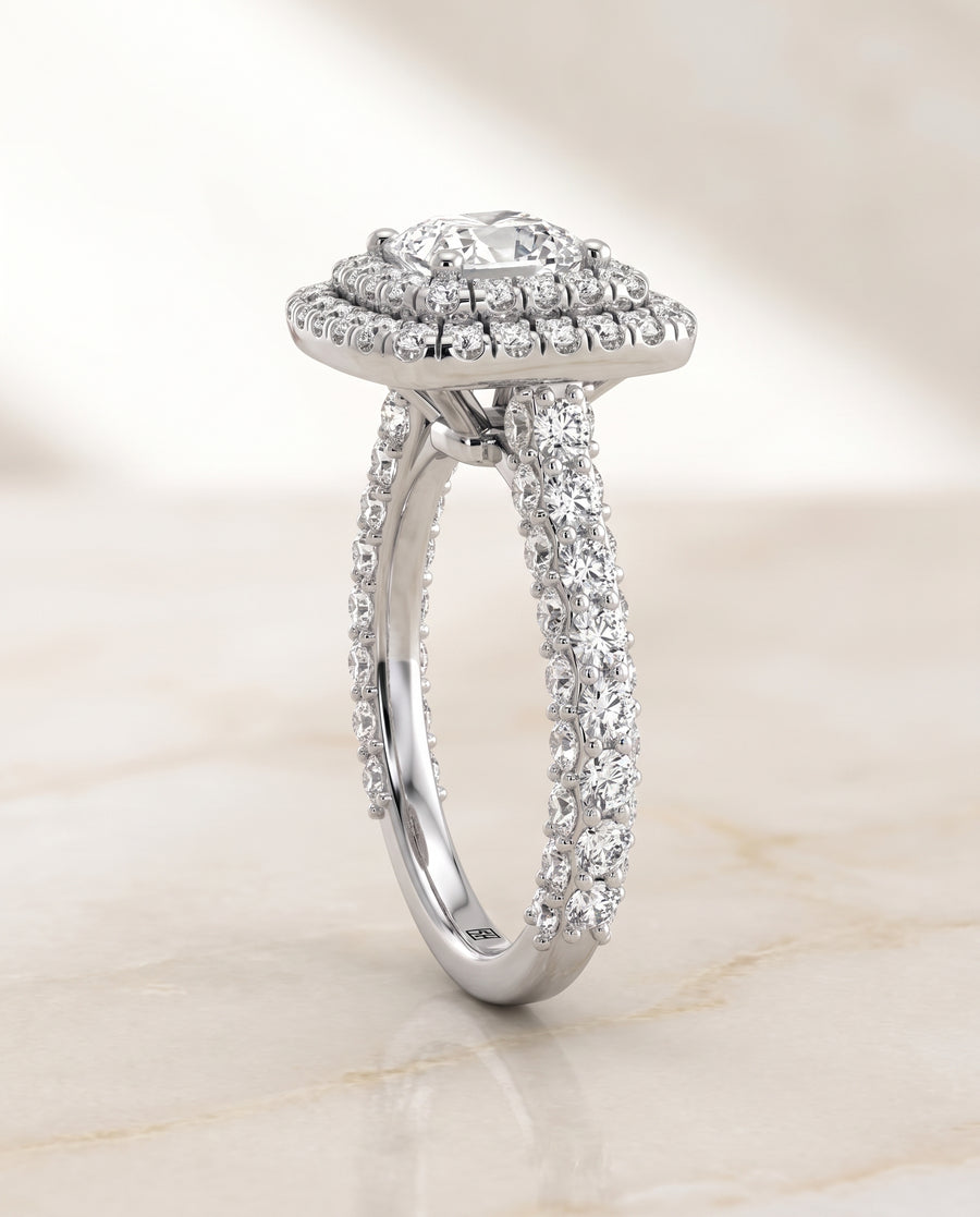 The Dinah Engagement Ring, made to order in our Los Angeles atelier