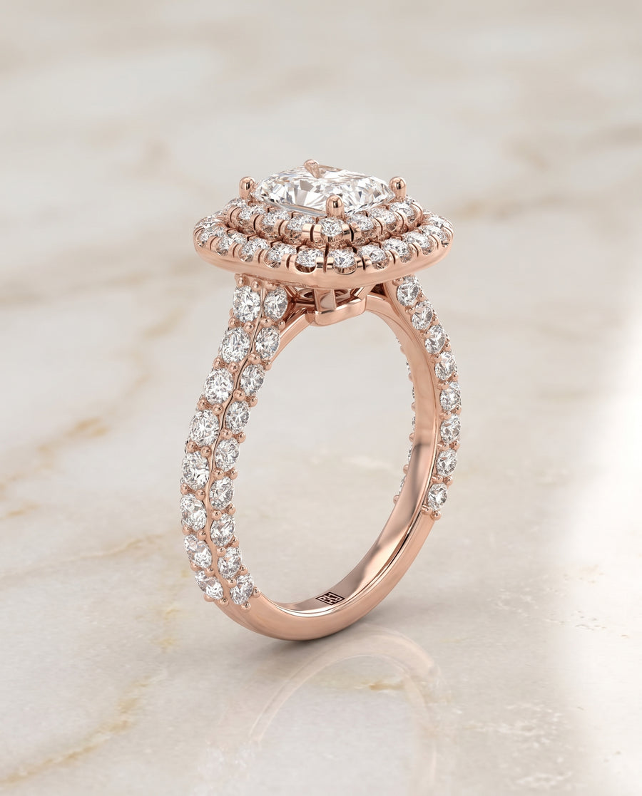 The Dinah Engagement Ring, made to order in our Los Angeles atelier