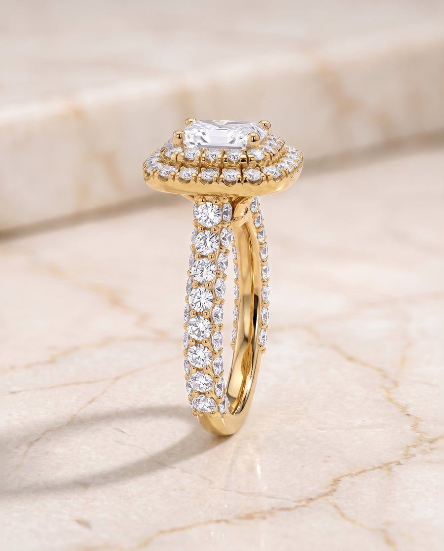 The Dinah Engagement Ring, made to order in our Los Angeles atelier