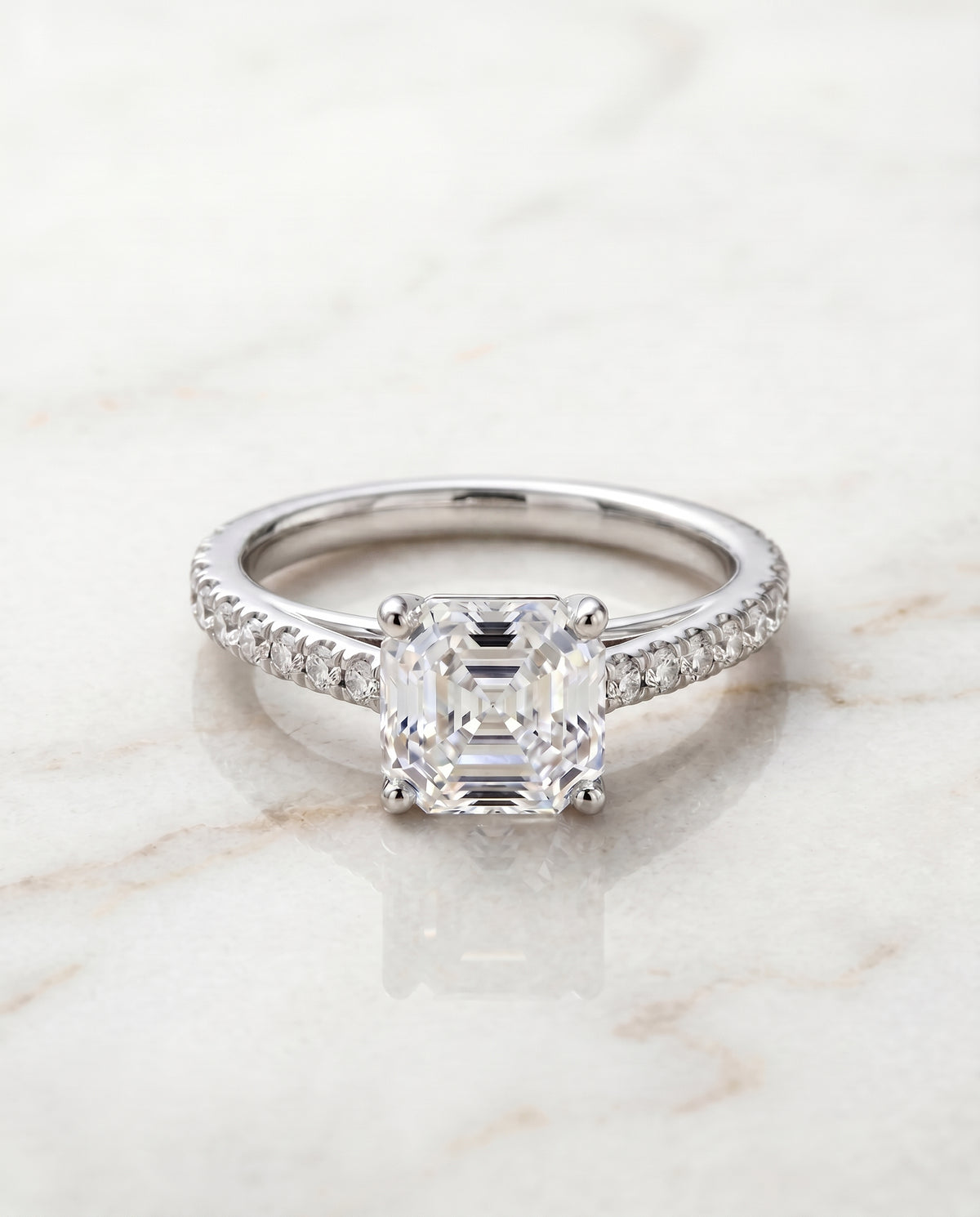The Donna asscher engagement ring setting in Platinum | RockHer