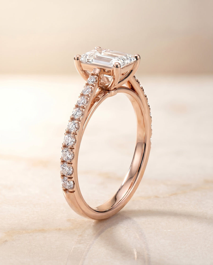 The Donna Select Engagement Ring, made to order in our Los Angeles atelier
