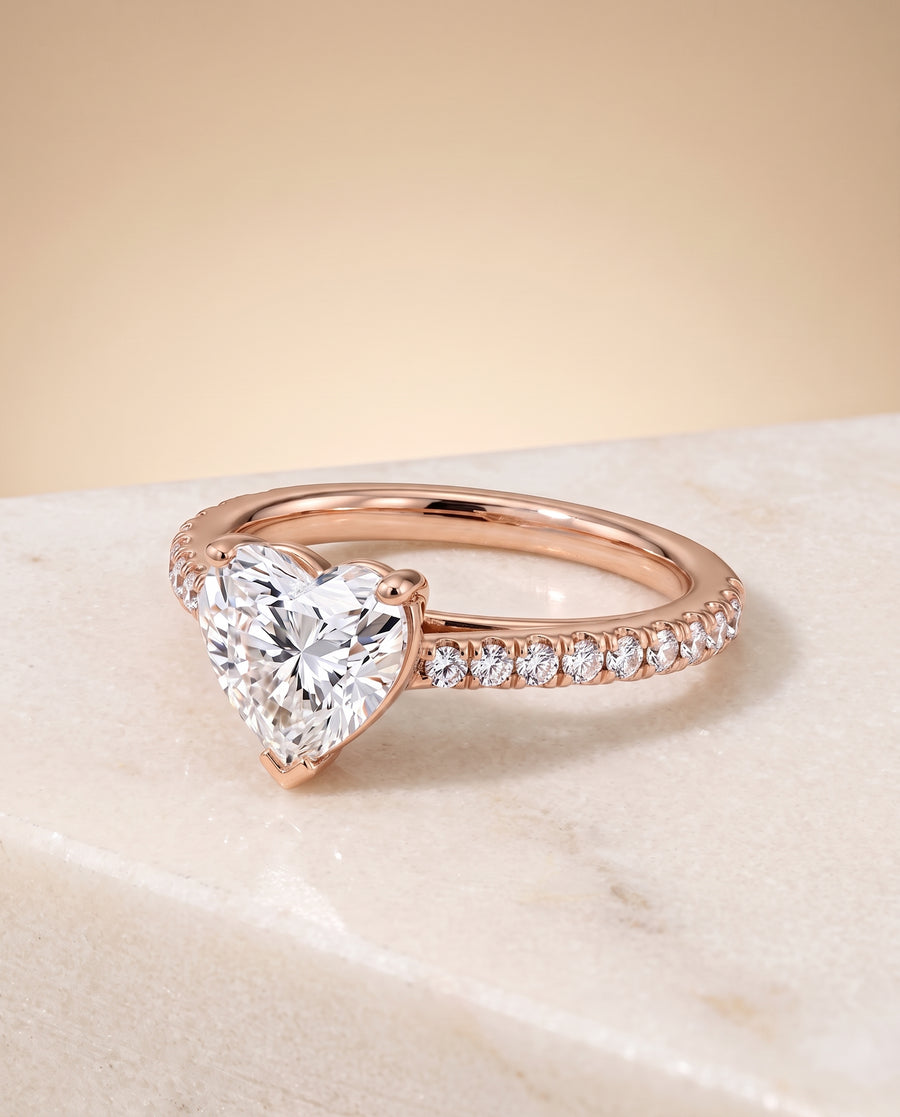 The Donna Engagement Ring, made to order in our Los Angeles atelier