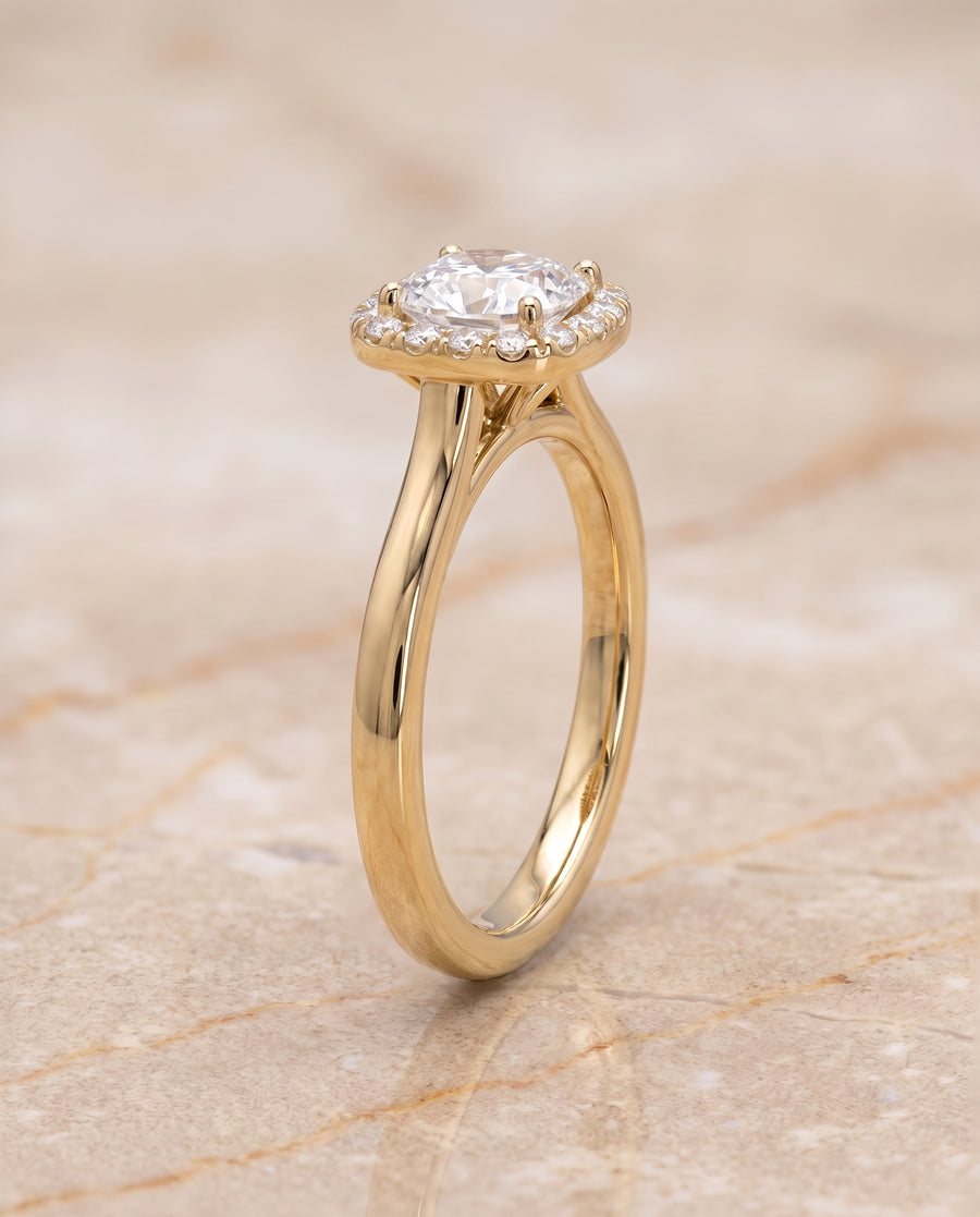 The Eddie Engagement Ring, made to order in our Los Angeles atelier