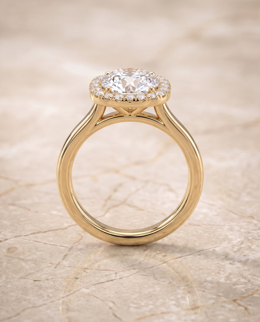 The Eddie Engagement Ring, made to order in our Los Angeles atelier