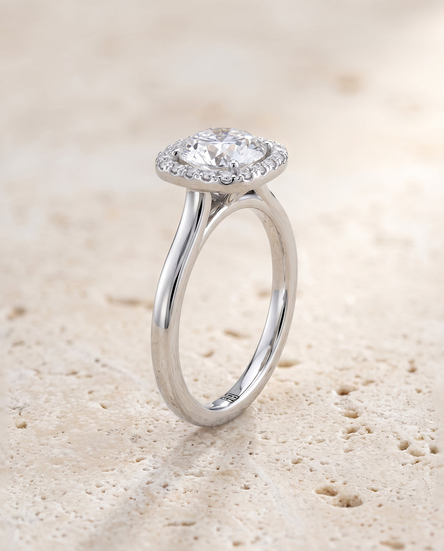 The Eddie Engagement Ring, made to order in our Los Angeles atelier