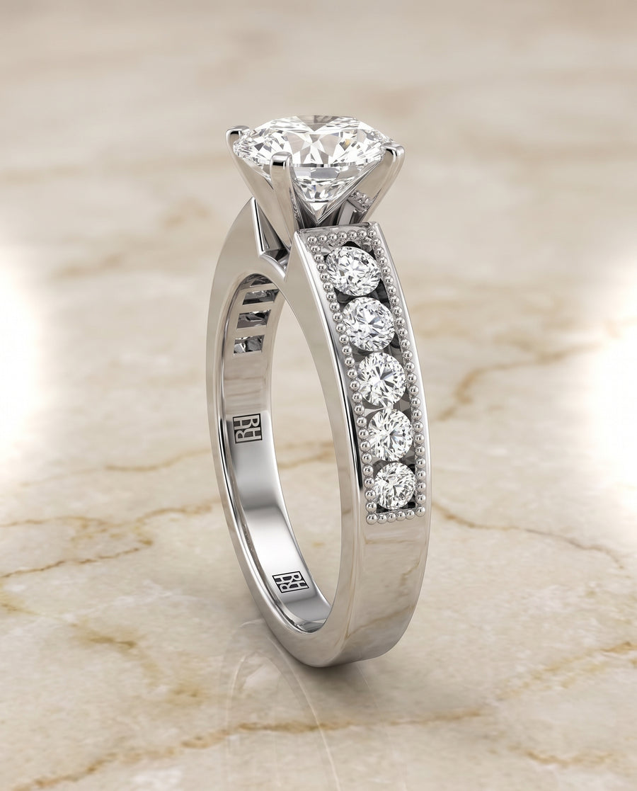 The Eleanor Engagement Ring, made to order in our Los Angeles atelier
