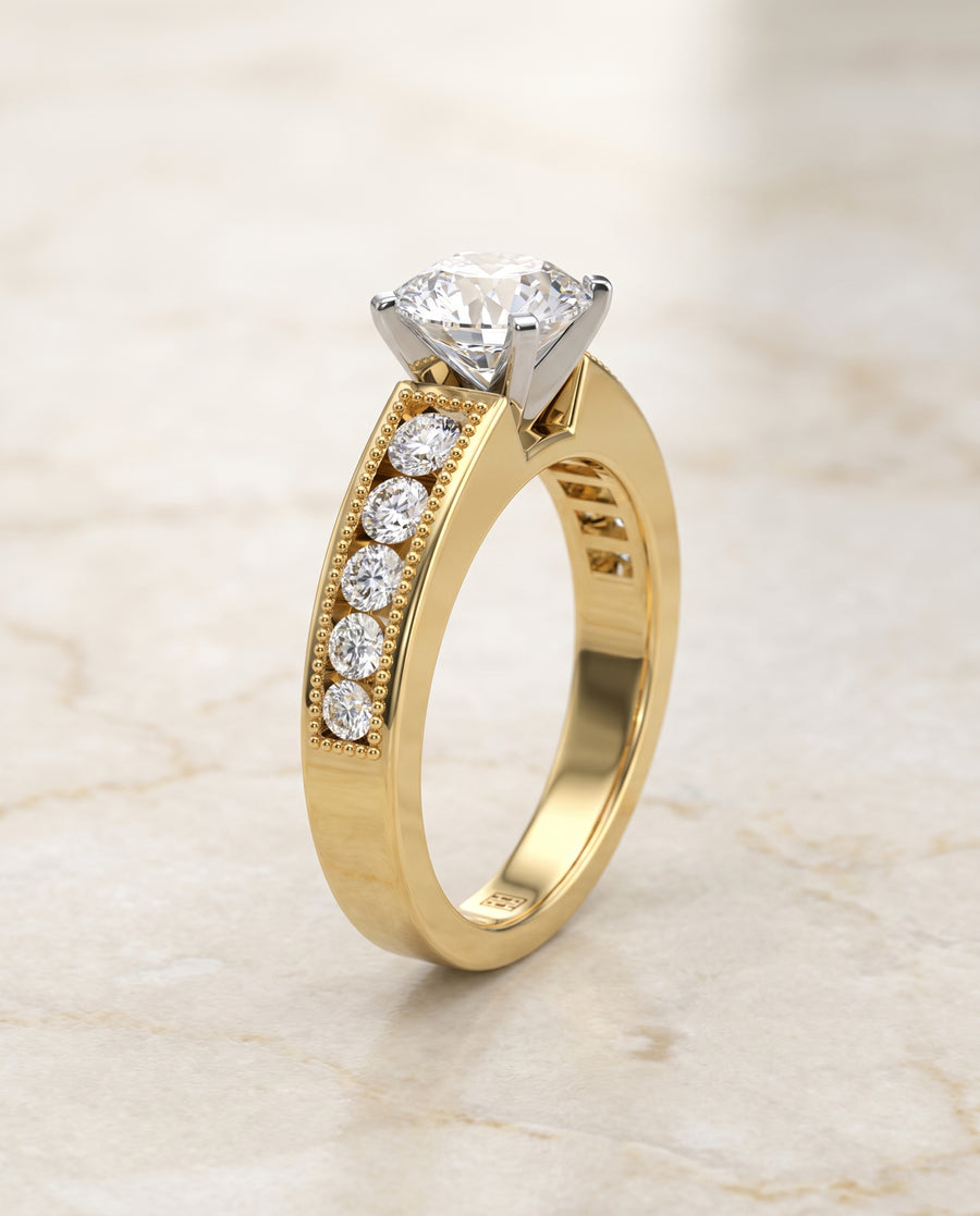 The Eleanor Engagement Ring, made to order in our Los Angeles atelier