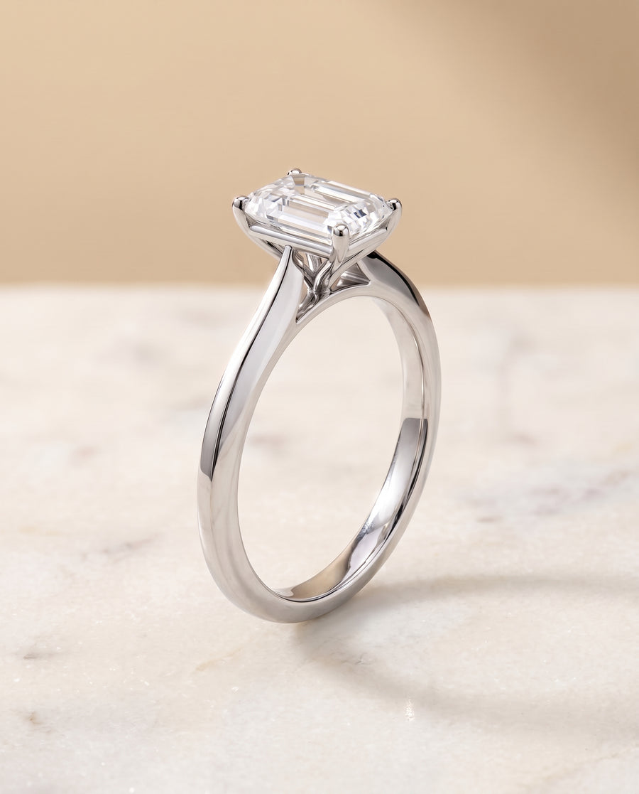 The Elena Engagement Ring, made to order in our Los Angeles atelier