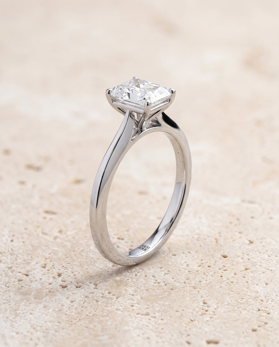 The Elena Engagement Ring, made to order in our Los Angeles atelier