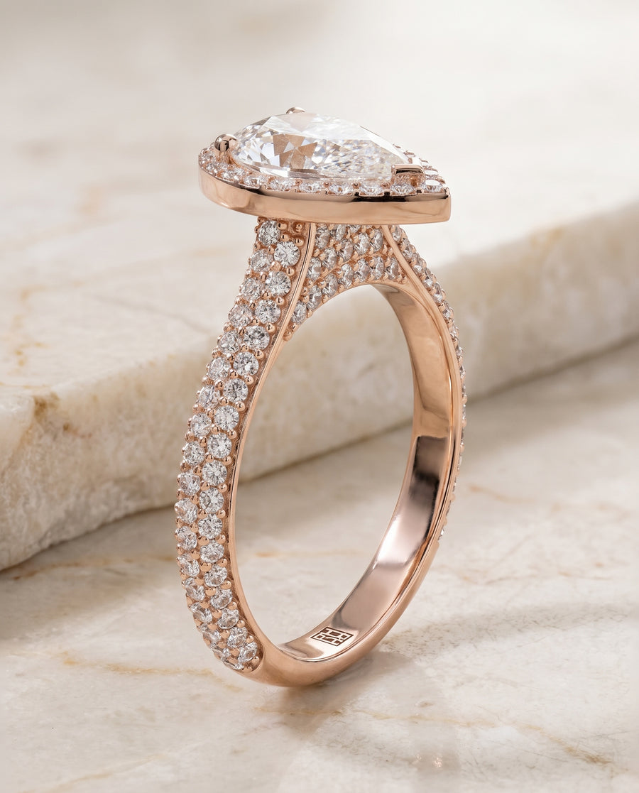 The Ella Engagement Ring, made to order in our Los Angeles atelier