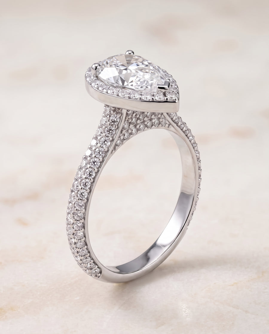 The Ella Engagement Ring, made to order in our Los Angeles atelier