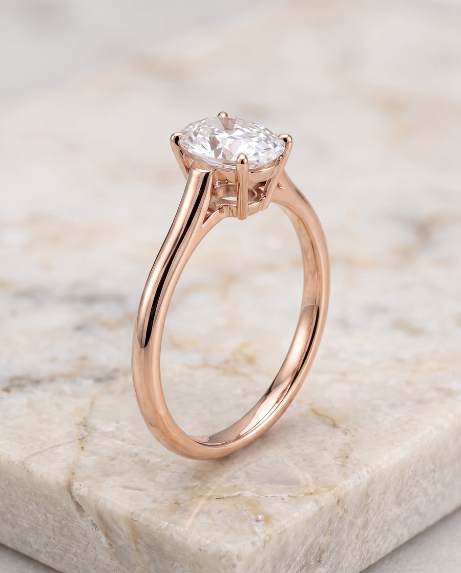 The Ellie Engagement Ring, made to order in our Los Angeles atelier