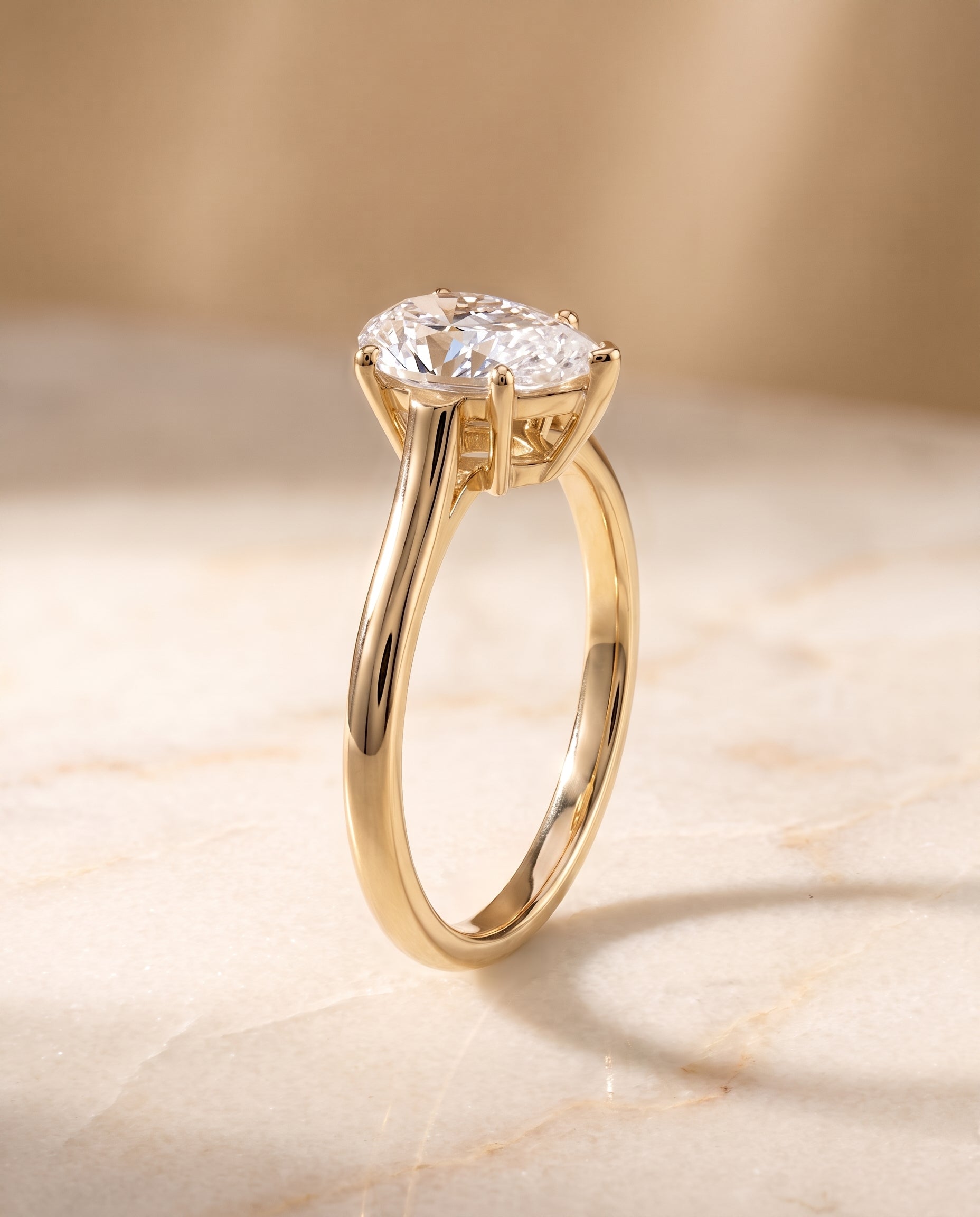 Cathedral Comfort Fit Solitaire styling on The Ellie pear engagement ring setting | RockHer