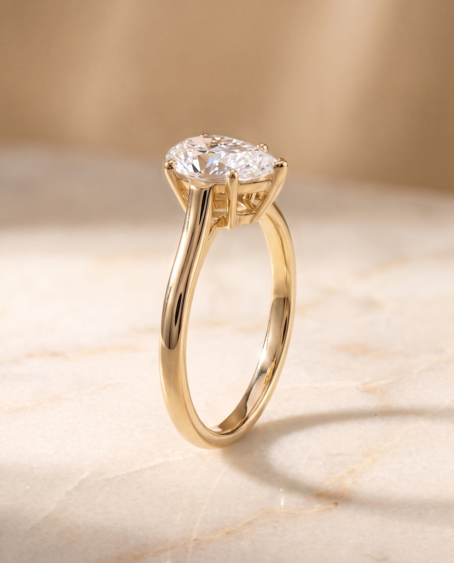 The Ellie Engagement Ring, made to order in our Los Angeles atelier