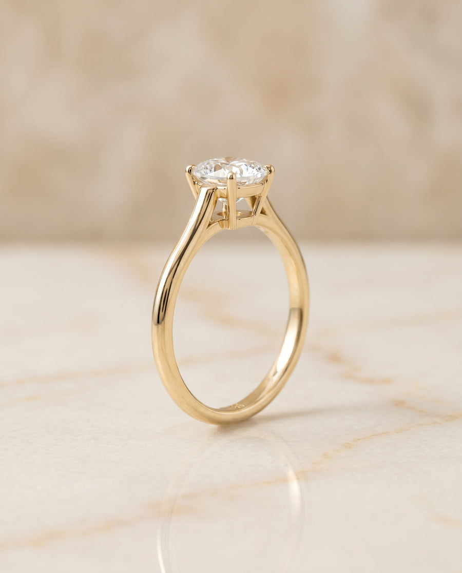 The Ellie Engagement Ring, made to order in our Los Angeles atelier