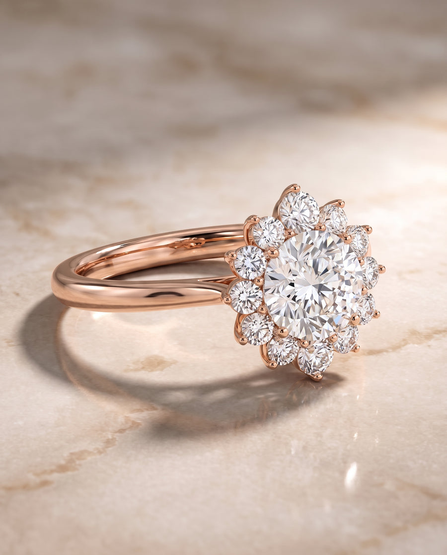 The Eloise Engagement Ring, made to order in our Los Angeles atelier