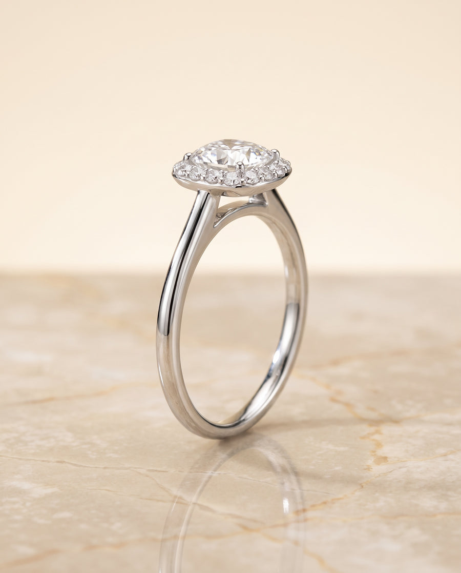 The Etta Engagement Ring, made to order in our Los Angeles atelier