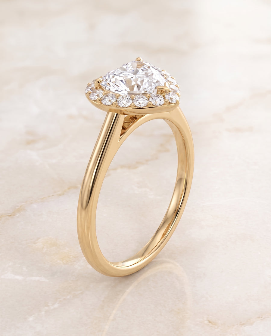 The Etta Engagement Ring, made to order in our Los Angeles atelier