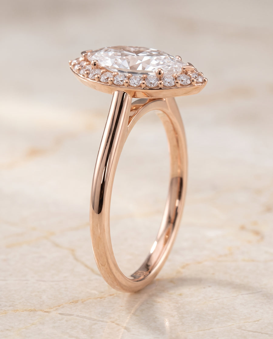 The Etta Engagement Ring, made to order in our Los Angeles atelier