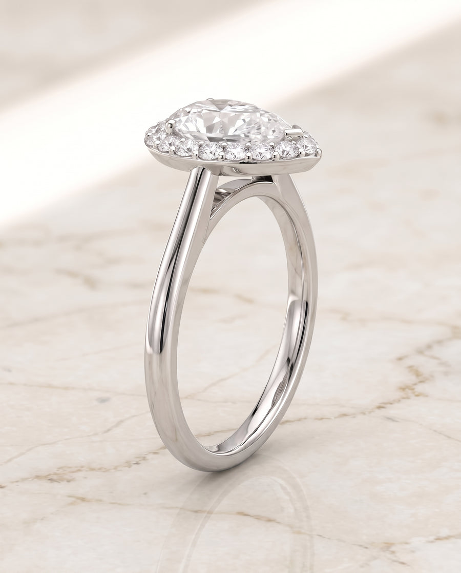 The Etta Engagement Ring, made to order in our Los Angeles atelier