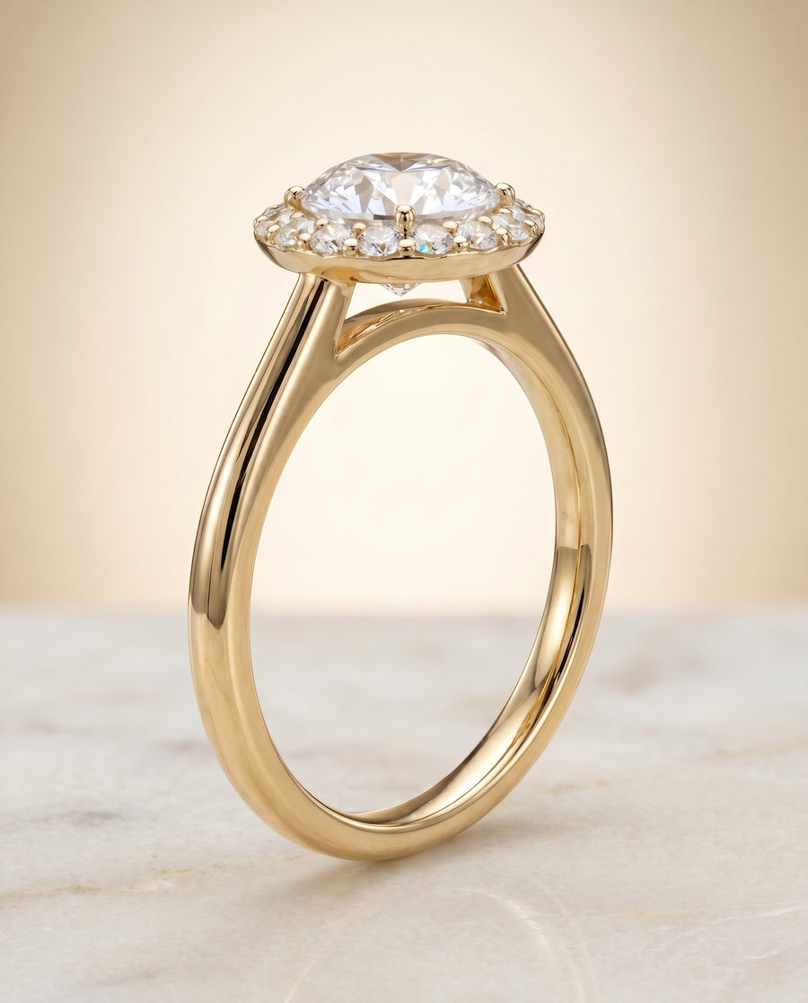 The Etta Engagement Ring, made to order in our Los Angeles atelier