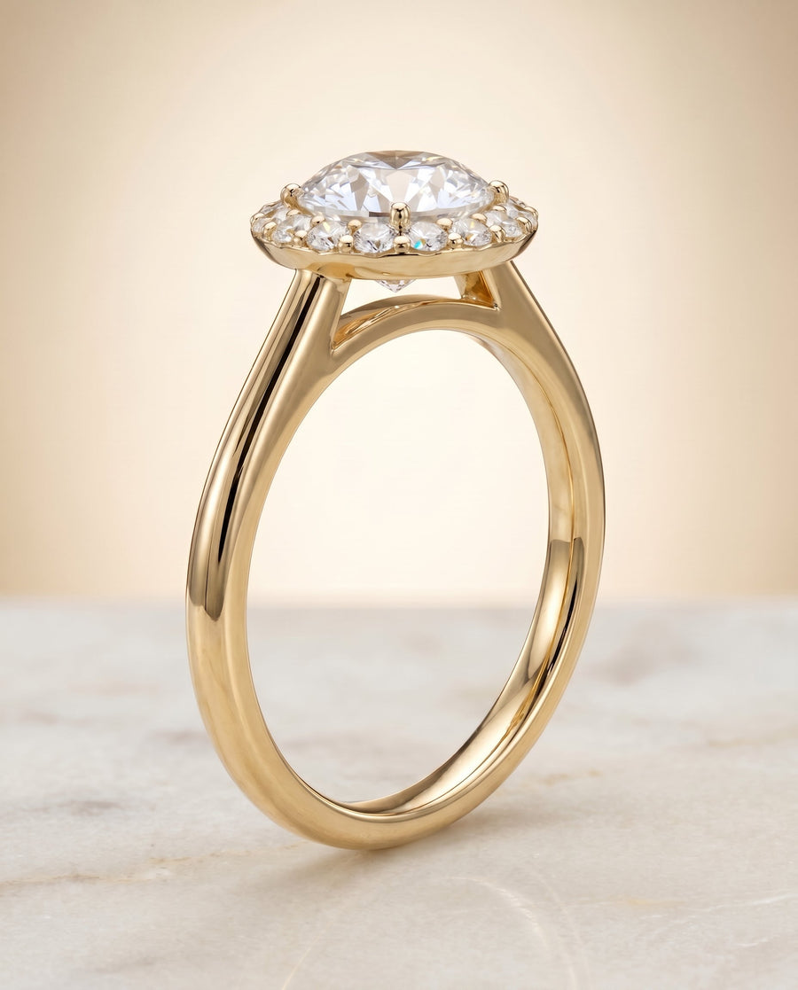 The Etta Select Engagement Ring, made to order in our Los Angeles atelier