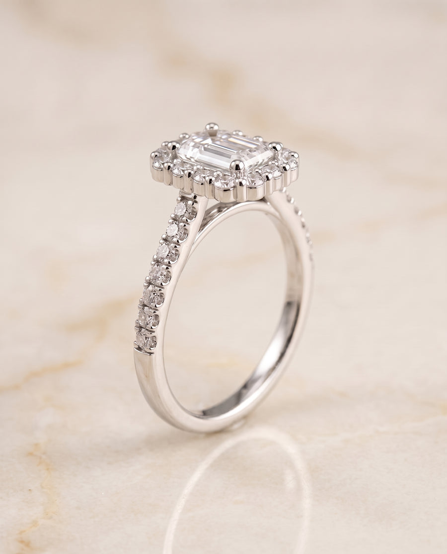 The Fiona Engagement Ring, made to order in our Los Angeles atelier