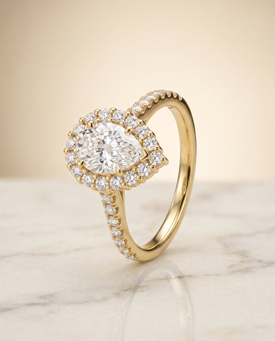 The Fiona Engagement Ring, made to order in our Los Angeles atelier
