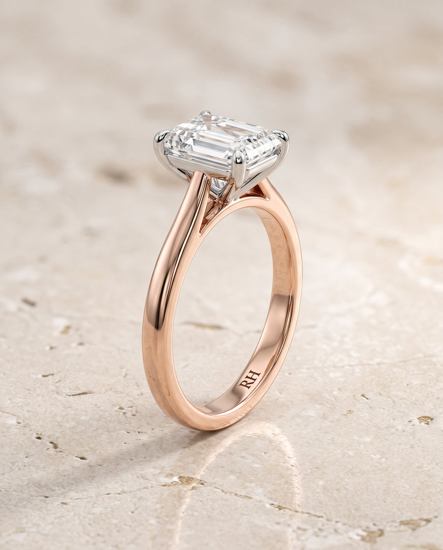 The Floria Engagement Ring, made to order in our Los Angeles atelier