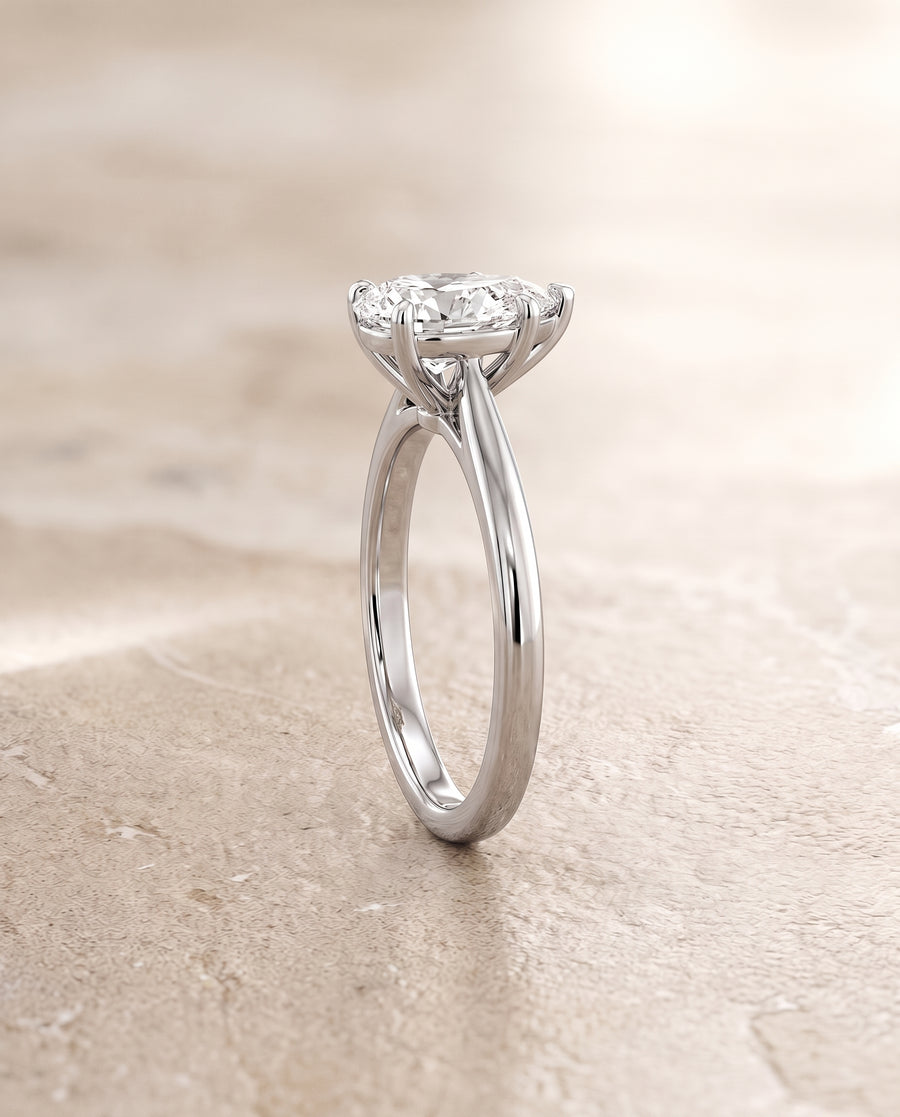 The Floria Engagement Ring, made to order in our Los Angeles atelier