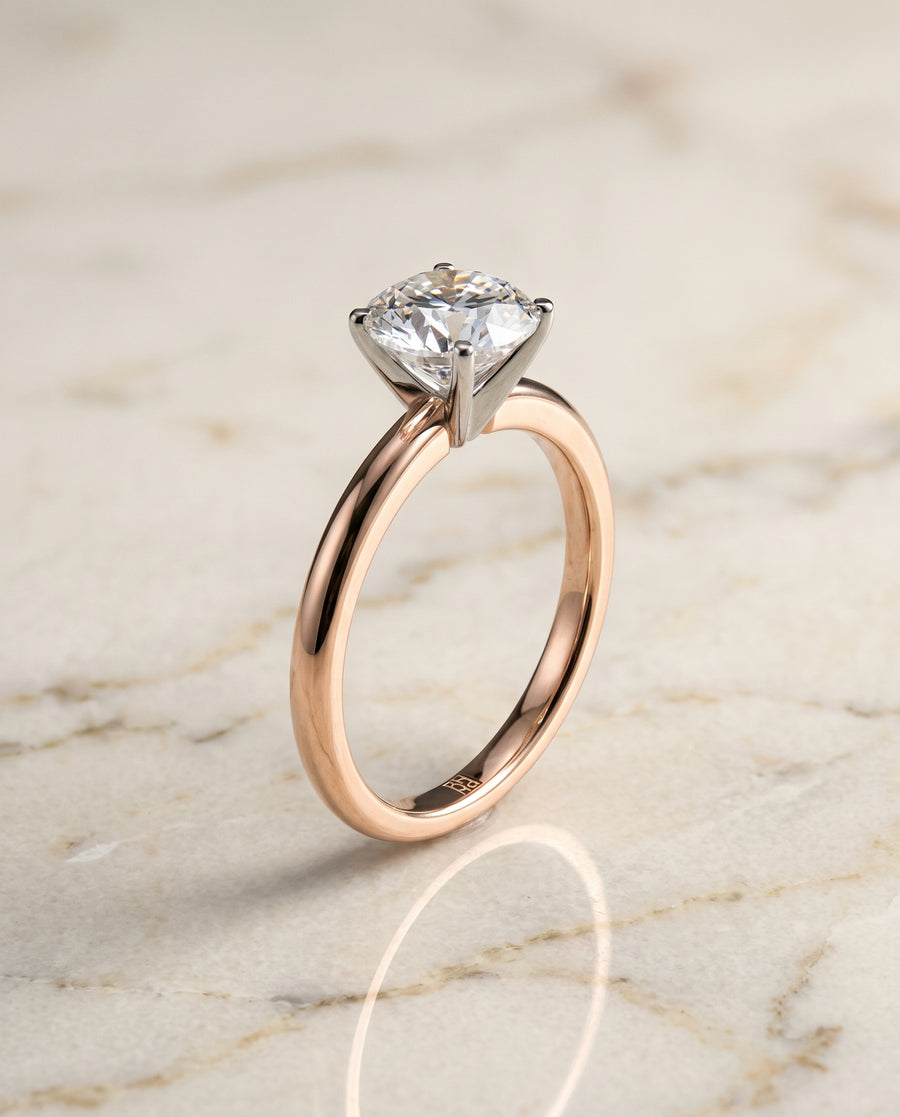 The Floria Engagement Ring, made to order in our Los Angeles atelier