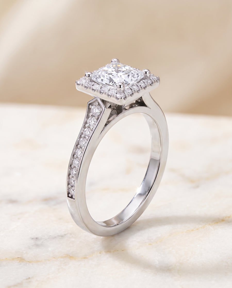 The Genesis Engagement Ring, made to order in our Los Angeles atelier