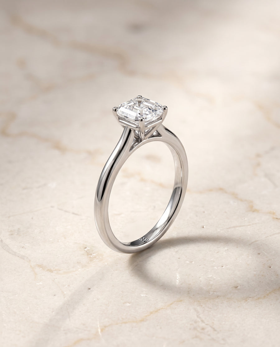 The Gladys Engagement Ring, made to order in our Los Angeles atelier