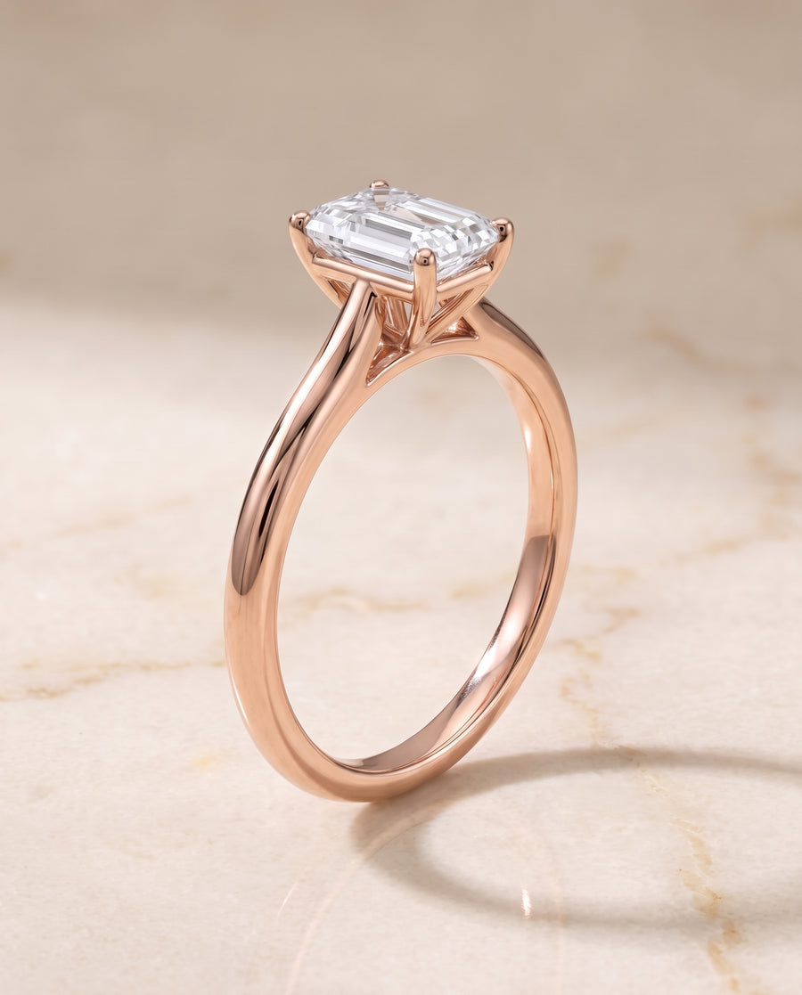 The Gladys Engagement Ring, made to order in our Los Angeles atelier