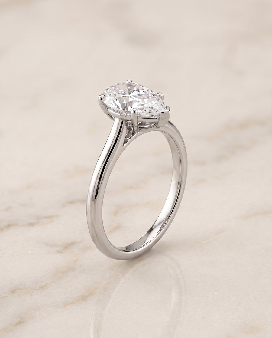 The Gladys Engagement Ring, made to order in our Los Angeles atelier