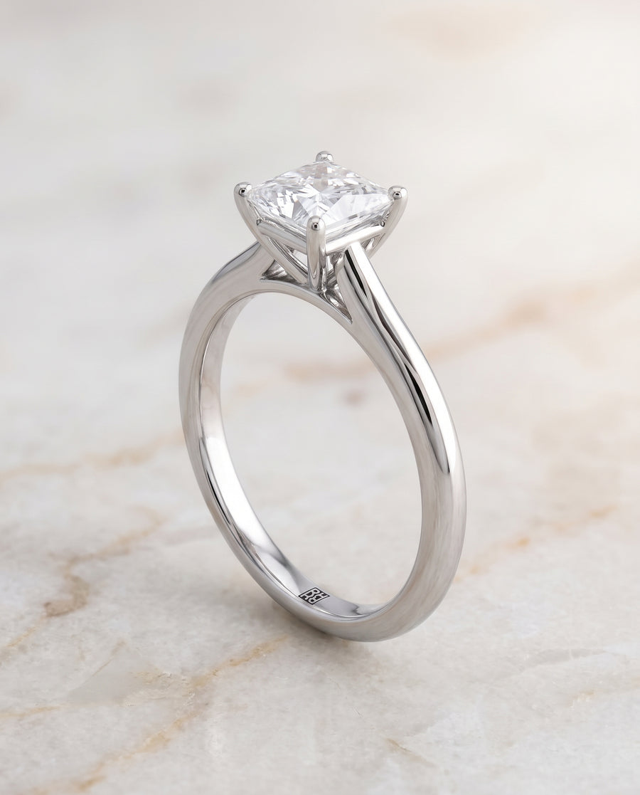 The Gladys Engagement Ring, made to order in our Los Angeles atelier