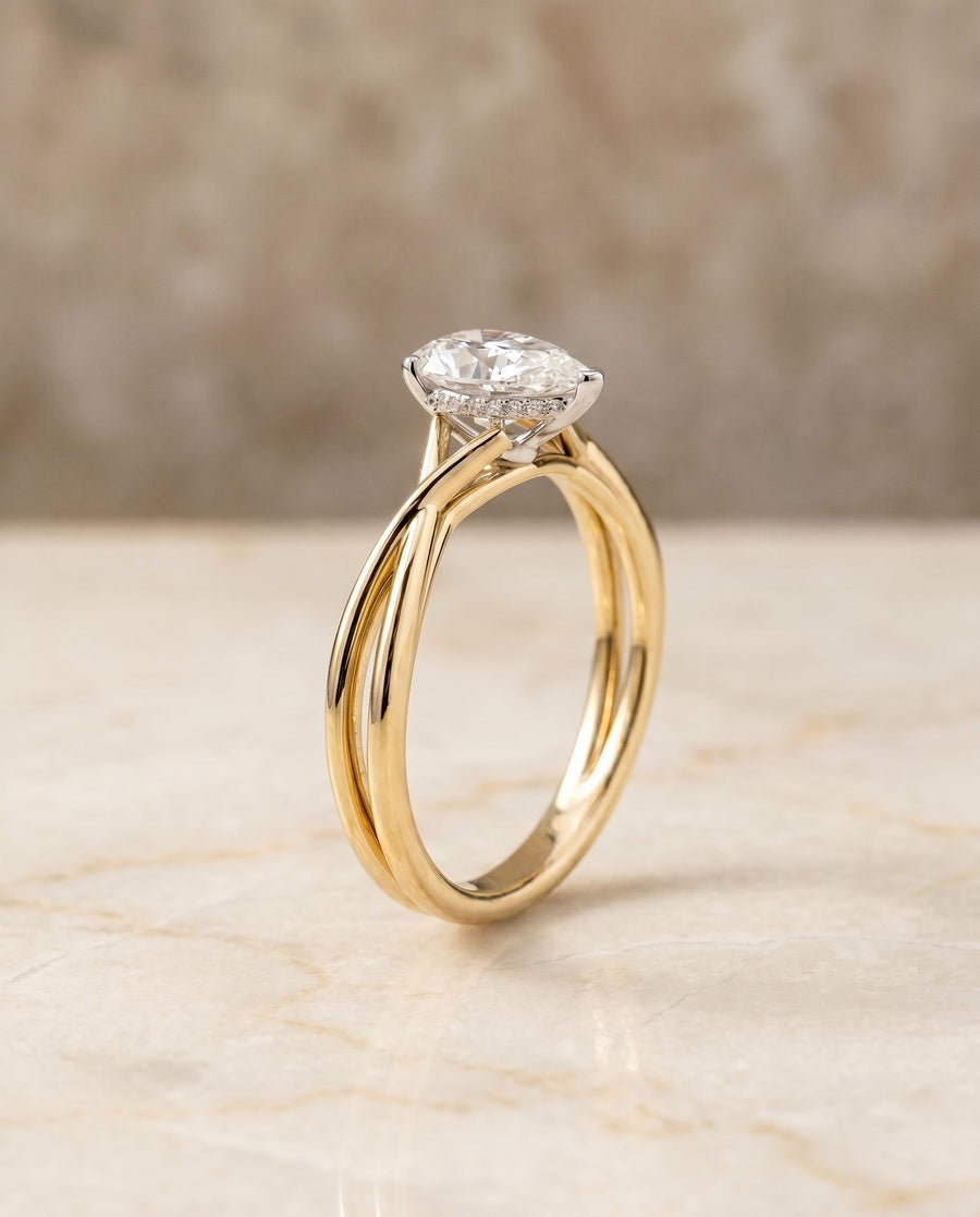 The Grace Select Engagement Ring, made to order in our Los Angeles atelier