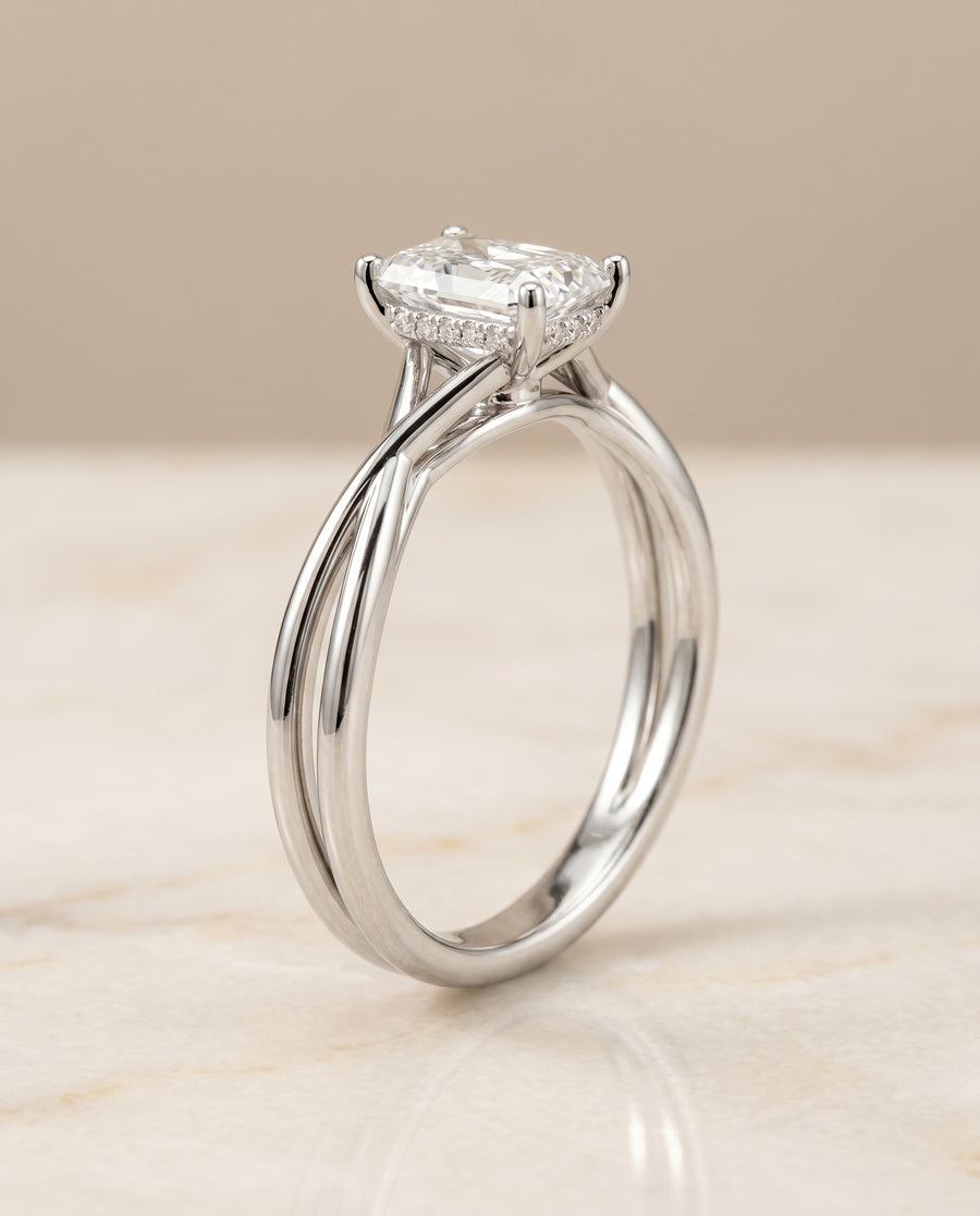 The Grace Engagement Ring, made to order in our Los Angeles atelier