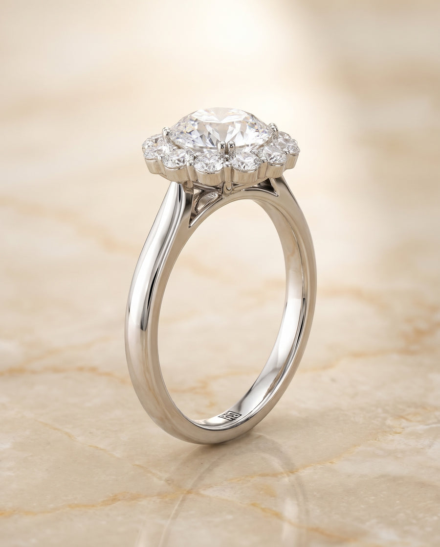 The Guthrie Engagement Ring, made to order in our Los Angeles atelier