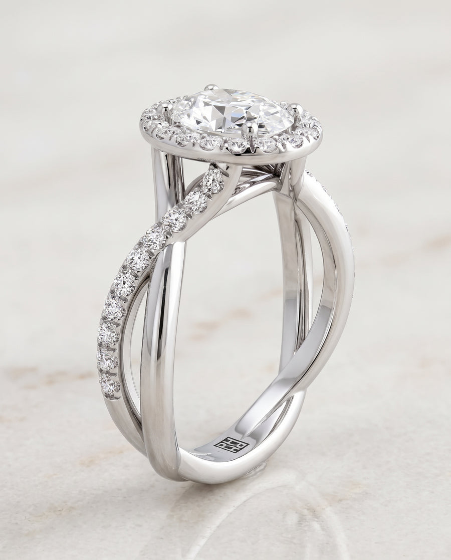 The Harmony Engagement Ring, made to order in our Los Angeles atelier