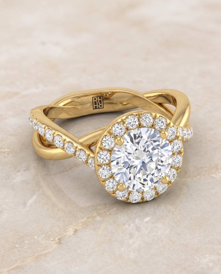 The Harmony Engagement Ring, made to order in our Los Angeles atelier