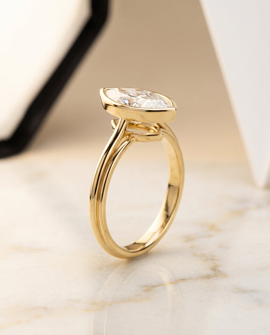 The Hayley Engagement Ring, made to order in our Los Angeles atelier