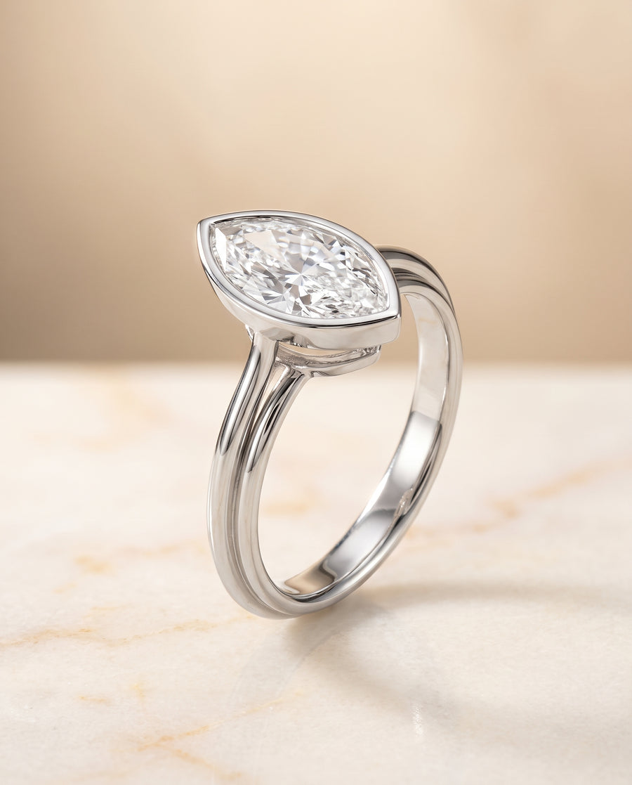 The Hayley Engagement Ring, made to order in our Los Angeles atelier