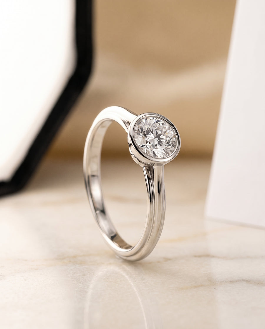 The Hayley Engagement Ring, made to order in our Los Angeles atelier