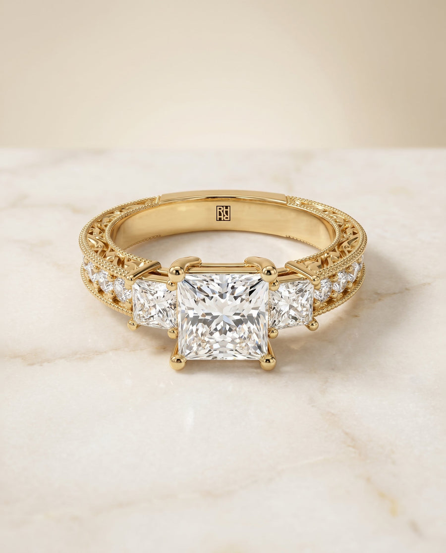 The Helena Select Engagement Ring, made to order in our Los Angeles atelier