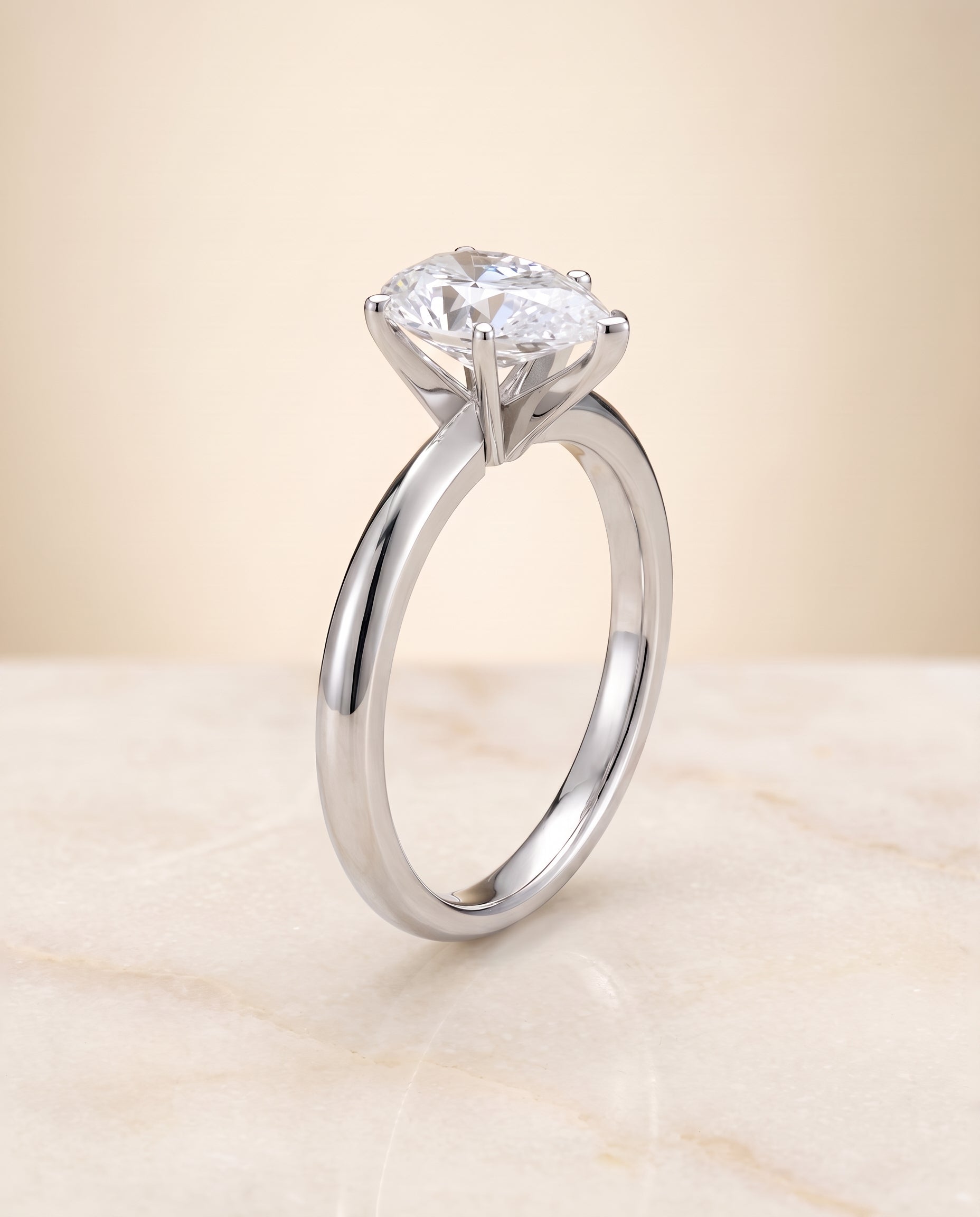 The Isolde setting for pear diamonds, made to order in Platinum | RockHer